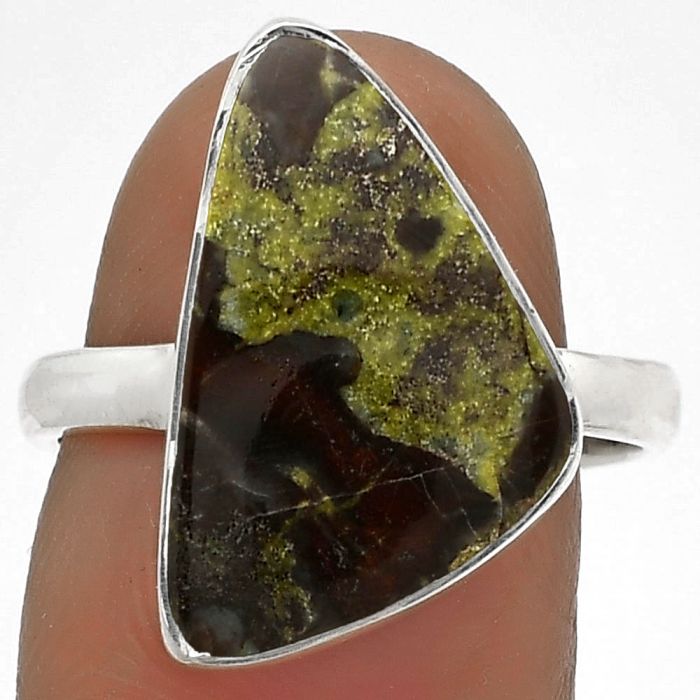 Dragon Blood Stone - South Africa Ring size-8 SDR178339 R-1001, 12x19 mm