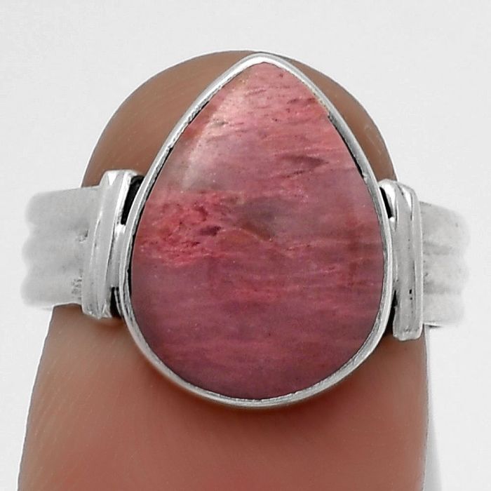 Natural Pink Tulip Quartz Ring size-7.5 SDR178706 R-1470, 11x14 mm