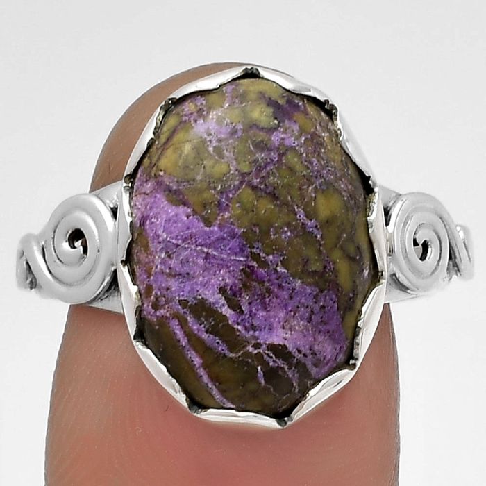 Natural Purpurite - South Africa Ring size-8 SDR178818 R-1315, 12x16 mm