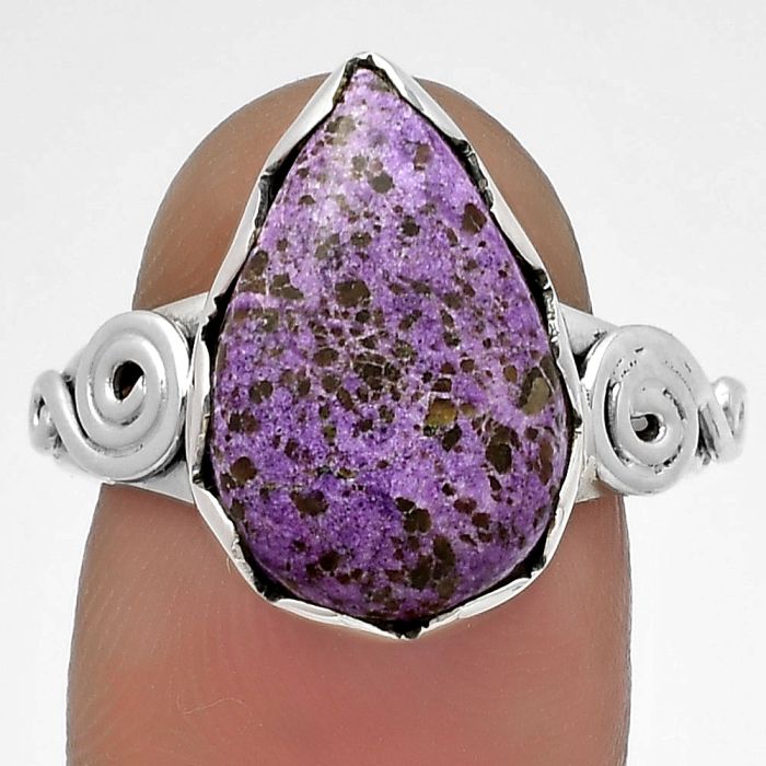 Natural Purpurite - South Africa Ring size-8 SDR178822 R-1315, 11x17 mm