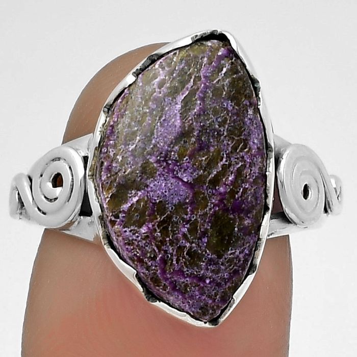 Natural Purpurite - South Africa Ring size-7 SDR178834 R-1315, 11x18 mm