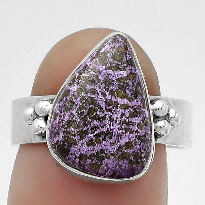 Natural Purpurite - South Africa Ring size-8 SDR179044 R-1715, 10x15 mm