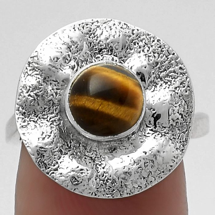 Natural Tiger Eye - Africa Ring size-7 SDR179123 R-1531, 7x7 mm