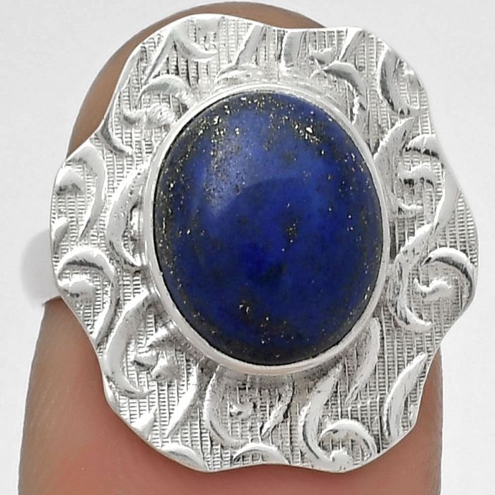 Natural Lapis - Afghanistan Ring size-7 SDR179710 R-1090, 9x11 mm