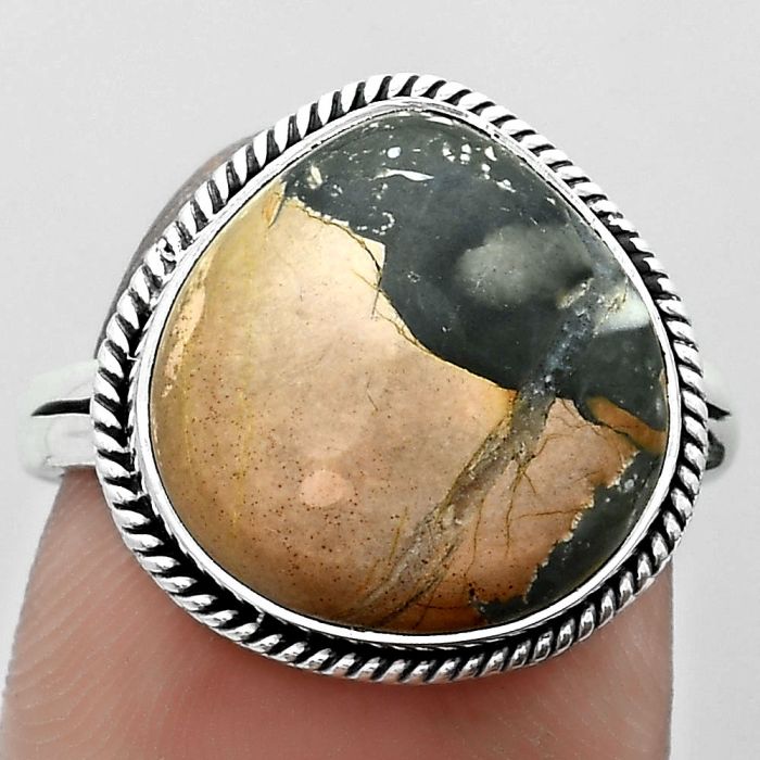 Natural Maligano Jasper - Indonesia Ring size-8 SDR180863 R-1010, 14x14 mm