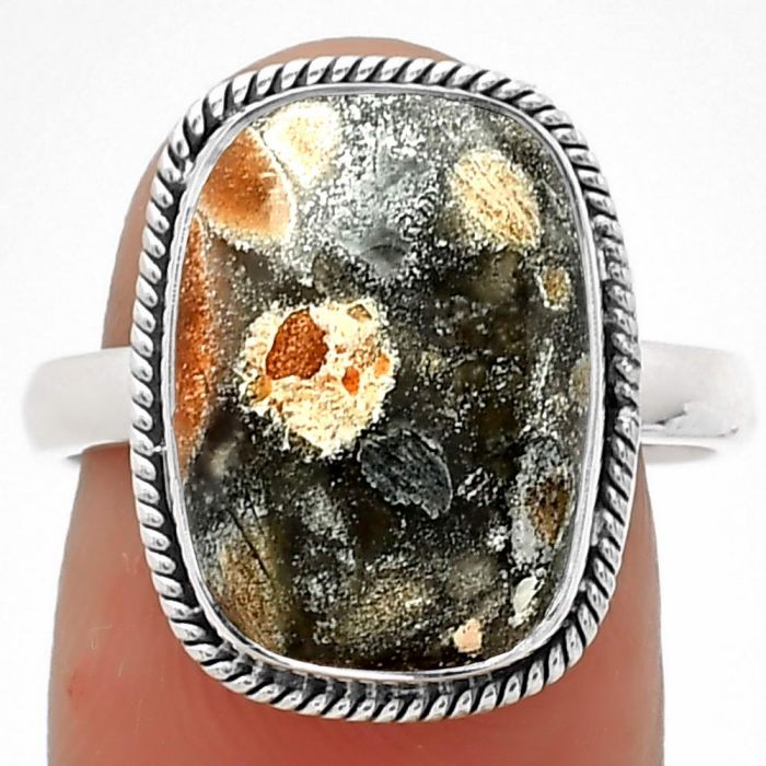 Natural Tabu Jasper Ring size-8.5 SDR181390 R-1009, 11x15 mm