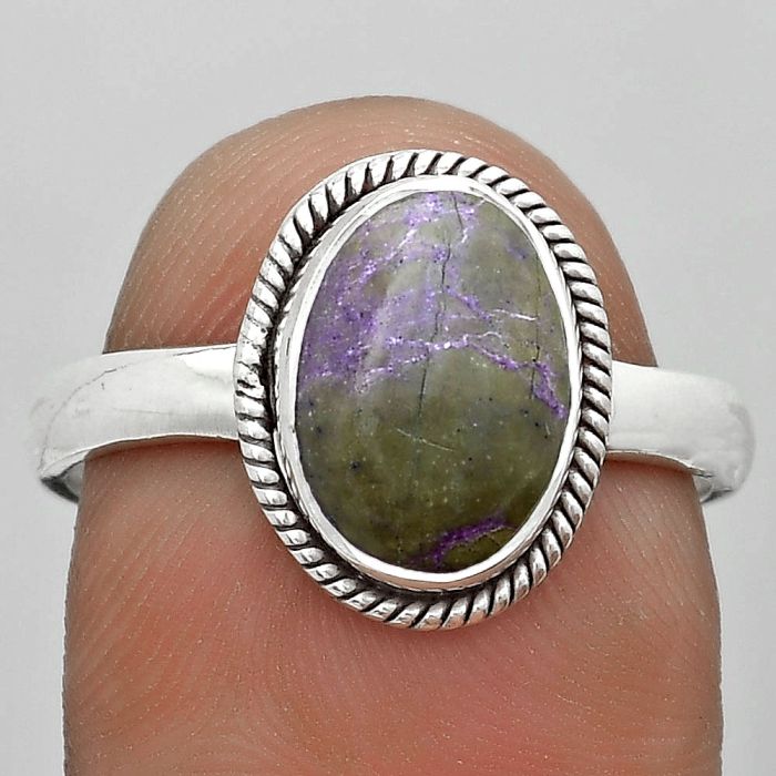 Natural Purpurite - South Africa Ring size-8.5 SDR181704 R-1009, 8x11 mm