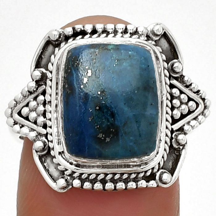 Natural Shattuckite - USA Ring size-8 SDR182171 R-1557, 10x12 mm