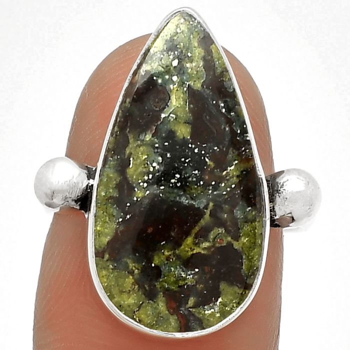 Dragon Blood Stone - South Africa Ring size-7 SDR182793 R-1715, 12x21 mm