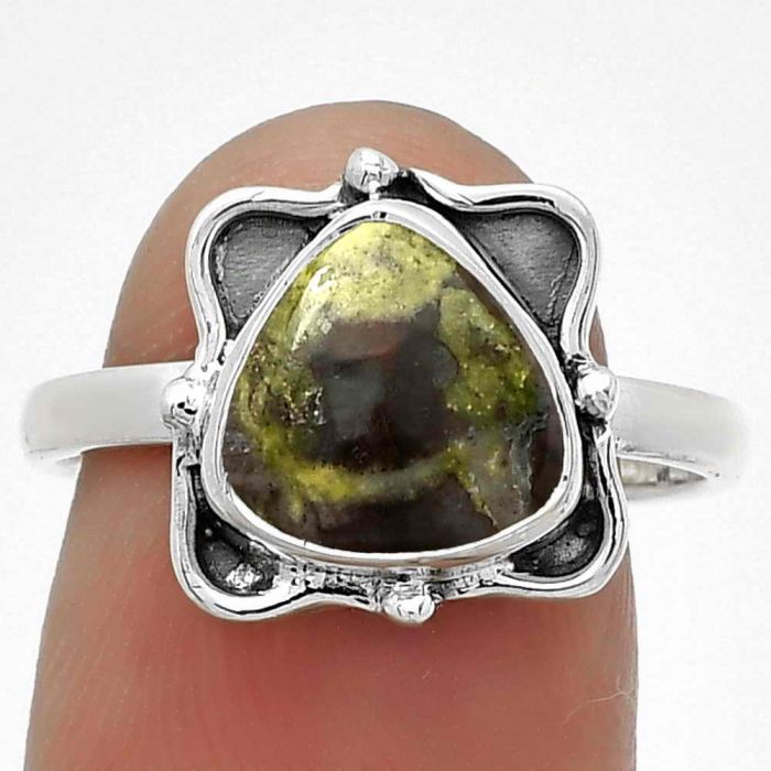 Dragon Blood Stone - South Africa Ring size-8 SDR183077 R-1103, 9x9 mm