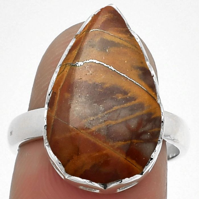 Natural Noreena Jasper Ring size-7 SDR183505 R-1428, 12x19 mm