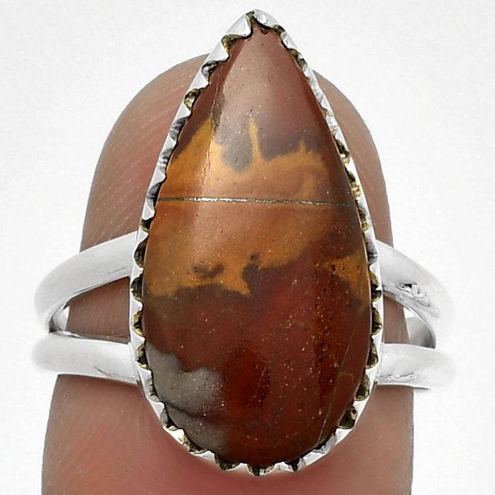 Natural Noreena Jasper Ring size-7 SDR183603 R-1210, 11x20 mm