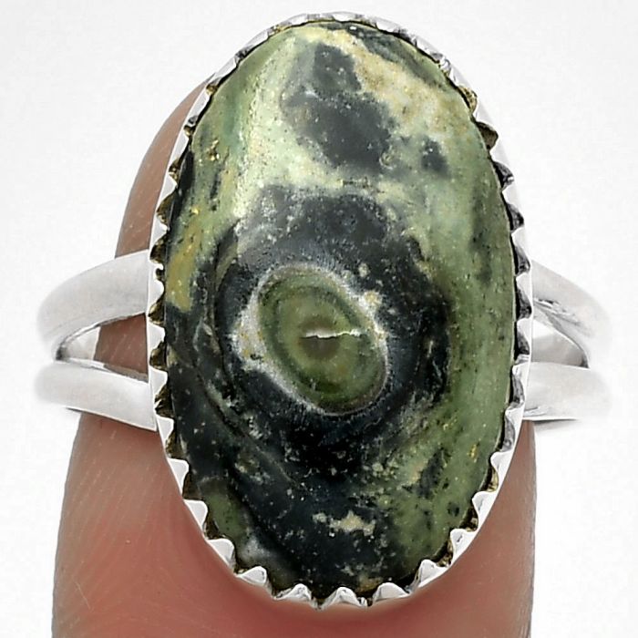 Natural Star Galaxy Jasper Ring size-8 SDR183610 R-1210, 13x20 mm