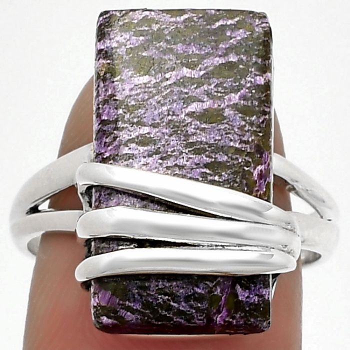 Natural Purpurite - South Africa Ring size-8 SDR183708 R-1444, 11x20 mm