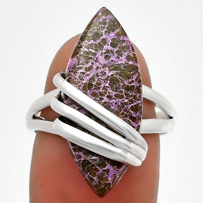 Natural Purpurite - South Africa Ring size-7.5 SDR183748 R-1444, 11x25 mm