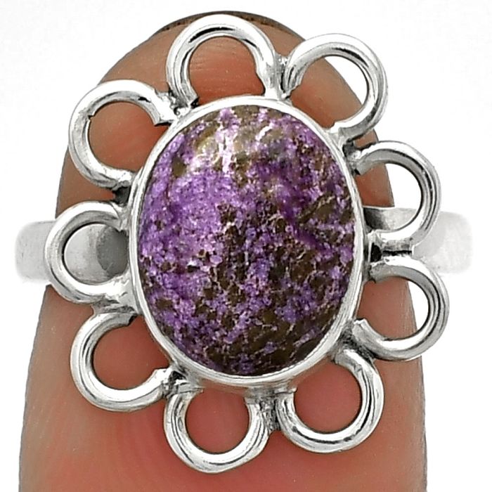 Natural Purpurite - South Africa Ring size-6.5 SDR184457 R-1527, 9x11 mm