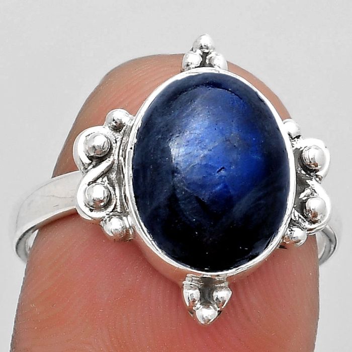 Blue Fire Labradorite - Madagascar Ring size-8 SDR185053 R-1118, 10x13 mm