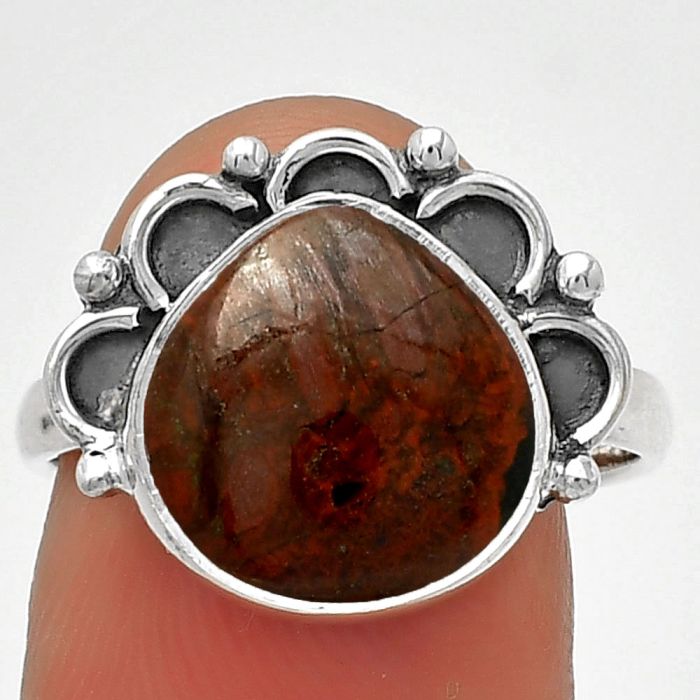 Natural Cherry Creek Ring size-8 SDR185232 R-1216, 12x12 mm