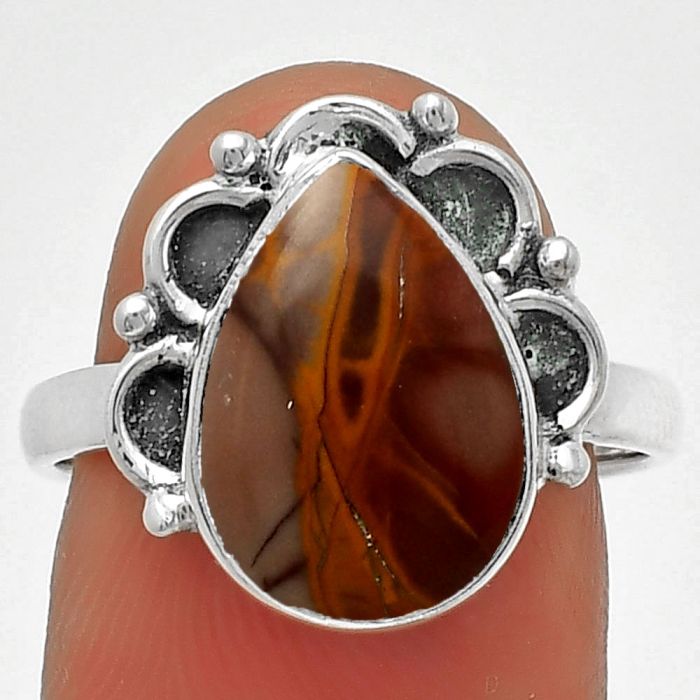 Natural Noreena Jasper Ring size-8 SDR185235 R-1216, 10x14 mm