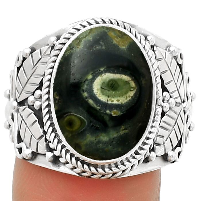 Southwest Design - Star Galaxy Jasper Ring size-9 SDR188574 R-1387, 11x15 mm