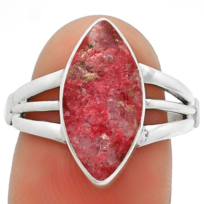 Natural Pink Thulite - Norway Ring size-8 SDR188656 R-1003, 8x17 mm