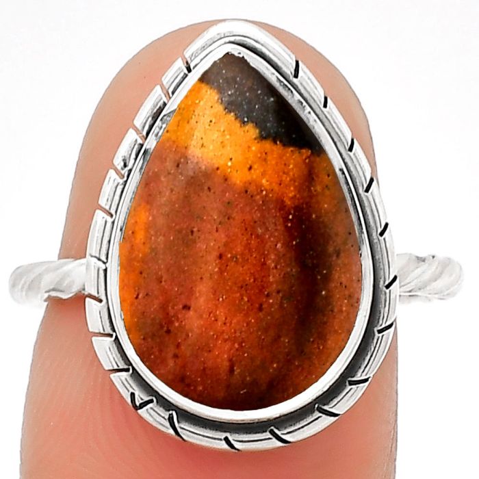 Natural Outback Jasper Ring size-7 SDR188880 R-1011, 11x16 mm