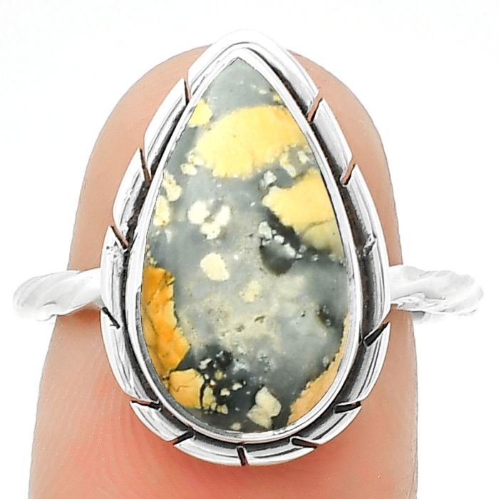 Natural Maligano Jasper - Indonesia Ring size-7 SDR188910 R-1011, 9x16 mm