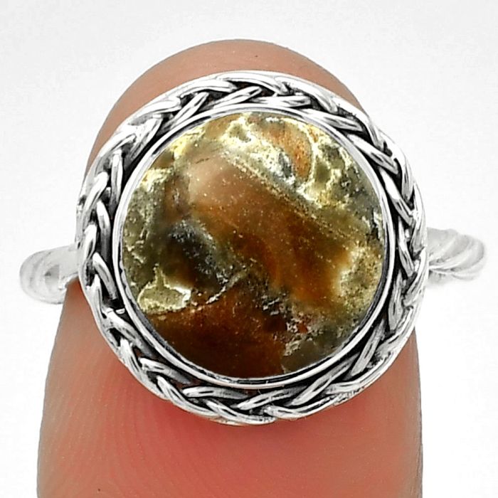 Natural Tabu Jasper Ring size-7 SDR188978 R-1142, 11x11 mm