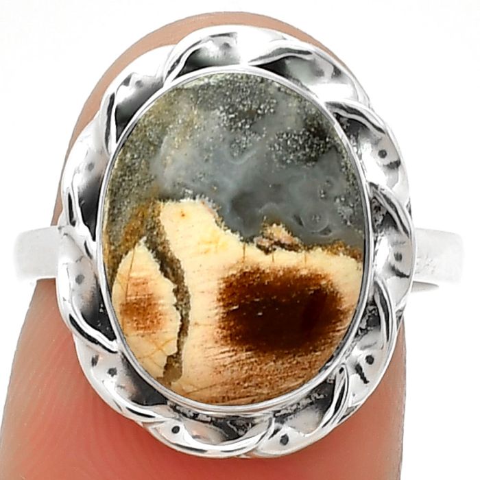 Natural Tabu Jasper Ring size-7 SDR189201 R-1083, 11x14 mm