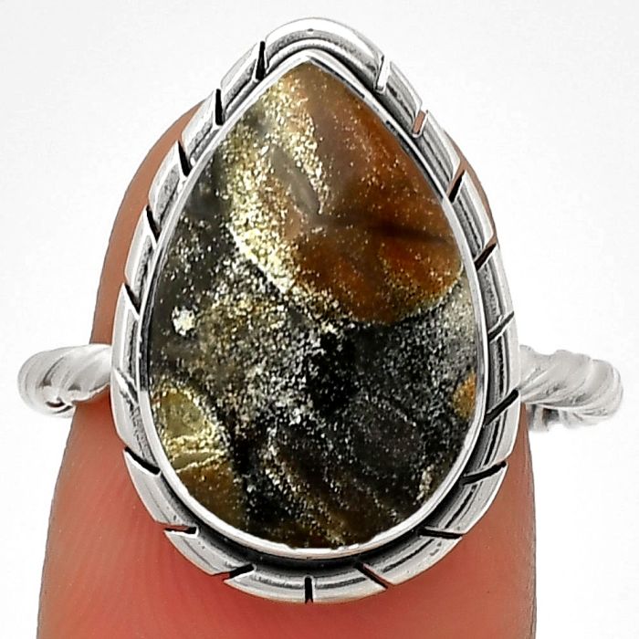 Natural Tabu Jasper Ring size-7 SDR189455 R-1011, 11x16 mm