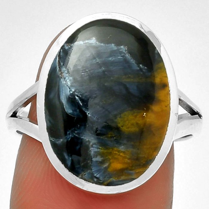Natural Pietersite - Namibia Ring size-9 SDR192112 R-1005, 13x17 mm