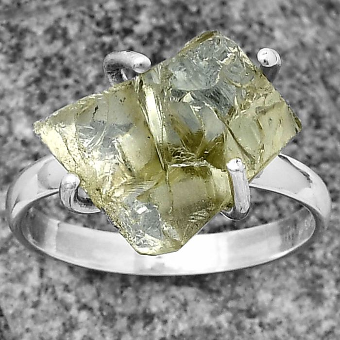 Prasiolite (Green Amethyst) Ring size-9.5 SDR206841 R-1052, 12x14 mm