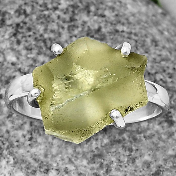 Prasiolite (Green Amethyst) Ring size-9.5 SDR206879 R-1052, 13x14 mm