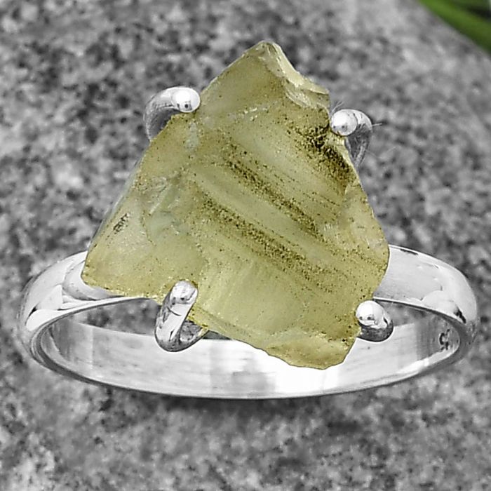 Prasiolite (Green Amethyst) Ring size-9.5 SDR206885 R-1052, 14x15 mm