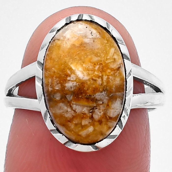 Wild Horse Jasper Ring Size-7 SDR213327 R-1074, 9x14 mm