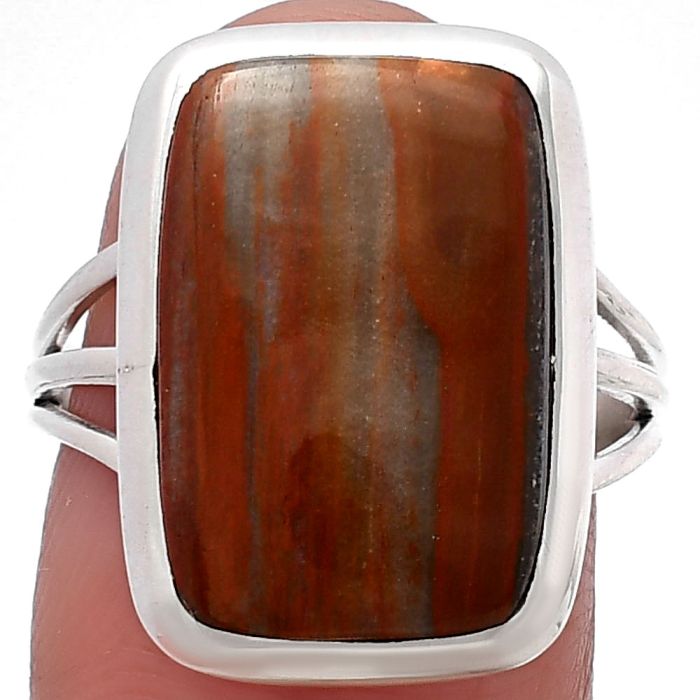 Red Mookaite Ring size-8 SDR215748 R-1006, 12x18 mm