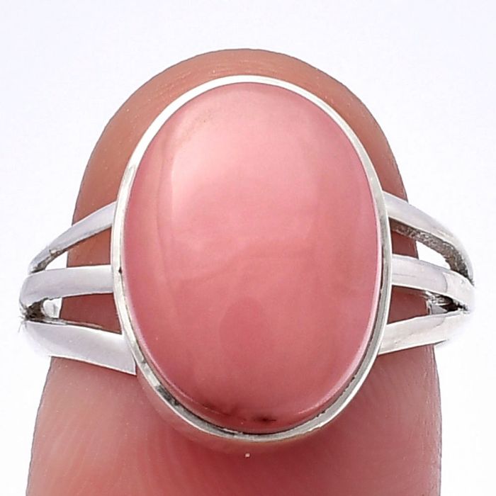 Guava Quartz Ring size-7 SDR217951 R-1003, 11x15 mm