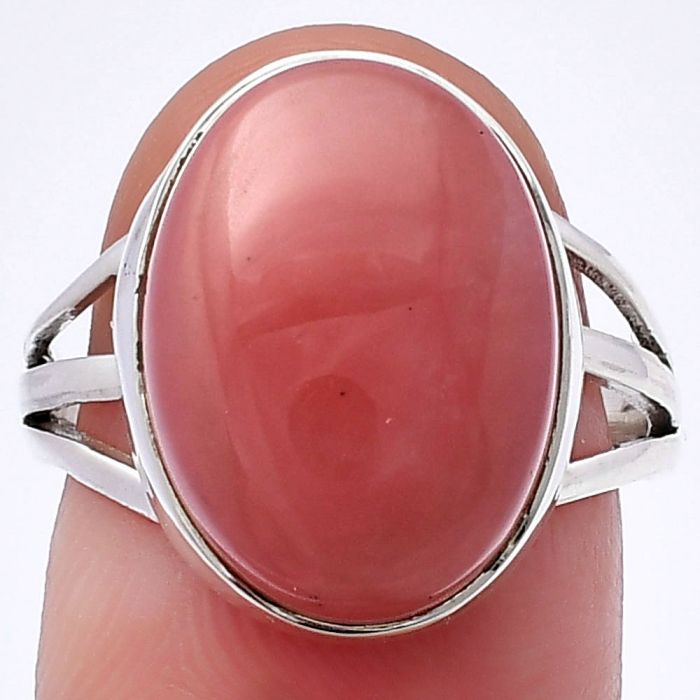 Guava Quartz Ring size-8 SDR218098 R-1003, 13x17 mm