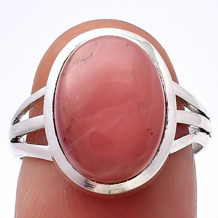 Guava Quartz Ring size-7.5 SDR218534 R-1006, 10x14 mm