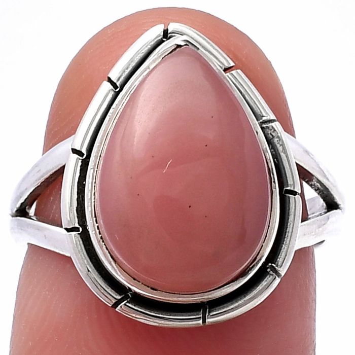 Guava Quartz Ring size-7 SDR218694 R-1012, 10x14 mm