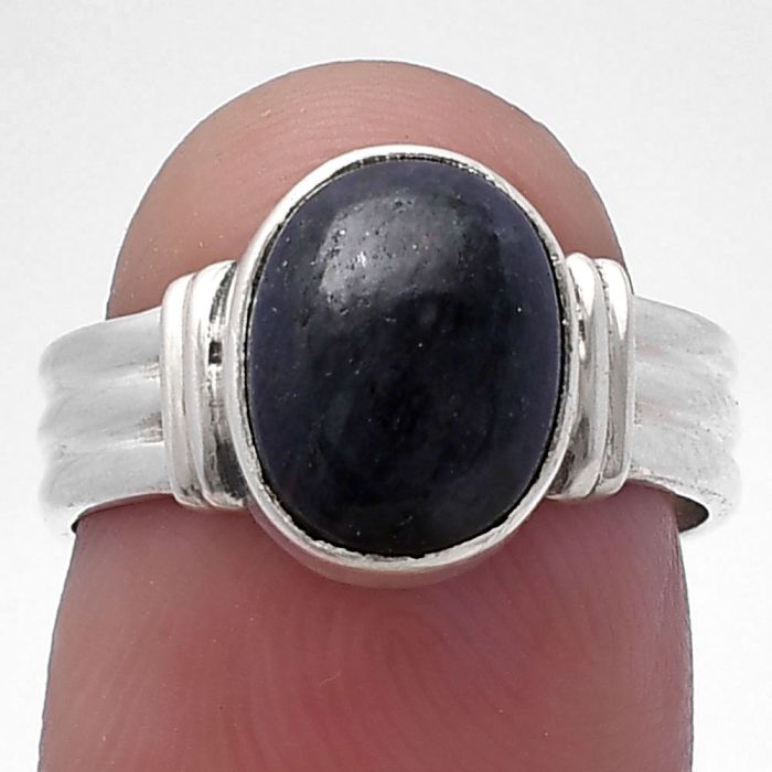 Purple Aventurine Ring size-6.5 SDR220060 R-1470, 8x10 mm