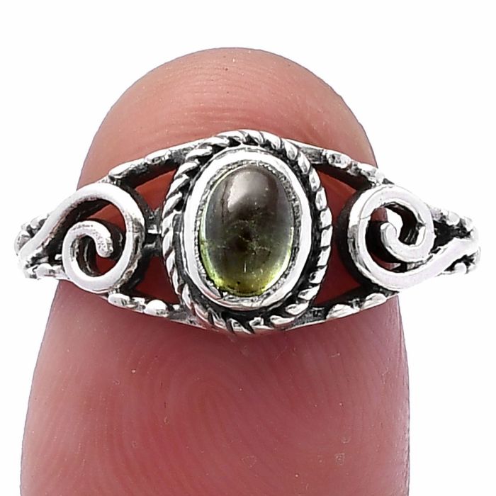 Natural Multi Tourmaline Ring size-7 SDR220619 R-1043, 4x6 mm