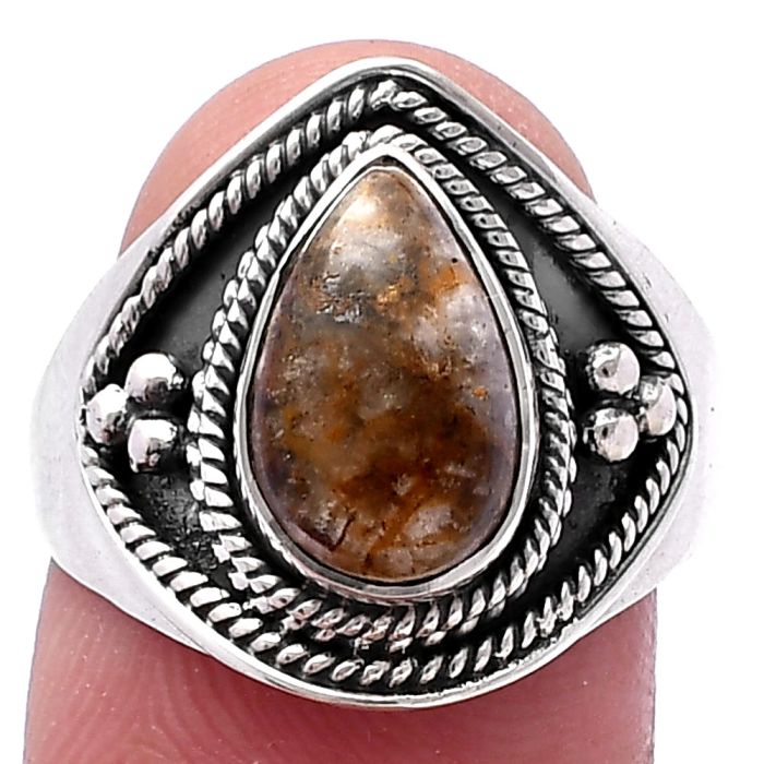 Wild Horse Jasper Ring size-8 SDR221555 R-1312, 7x11 mm