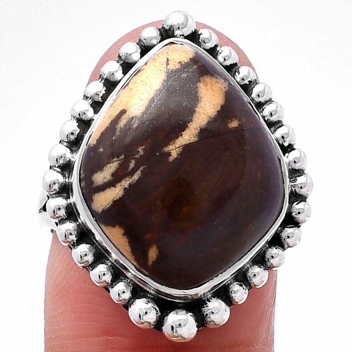 Outback Jasper Ring size-9 SDR222372 R-1154, 15x18 mm