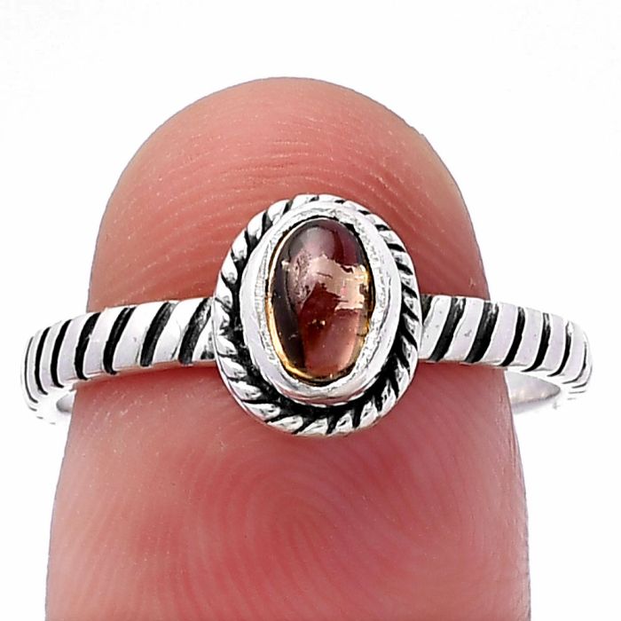 Natural Multi Tourmaline Ring size-8 SDR222521 R-1045, 4x6 mm