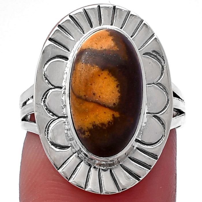 Outback Jasper Ring size-7 SDR223023 R-1432, 8x14 mm