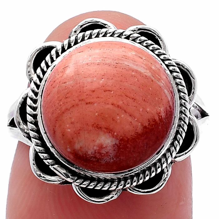 Snake Skin Jasper Ring size-7 SDR223632 R-1221, 12x12 mm