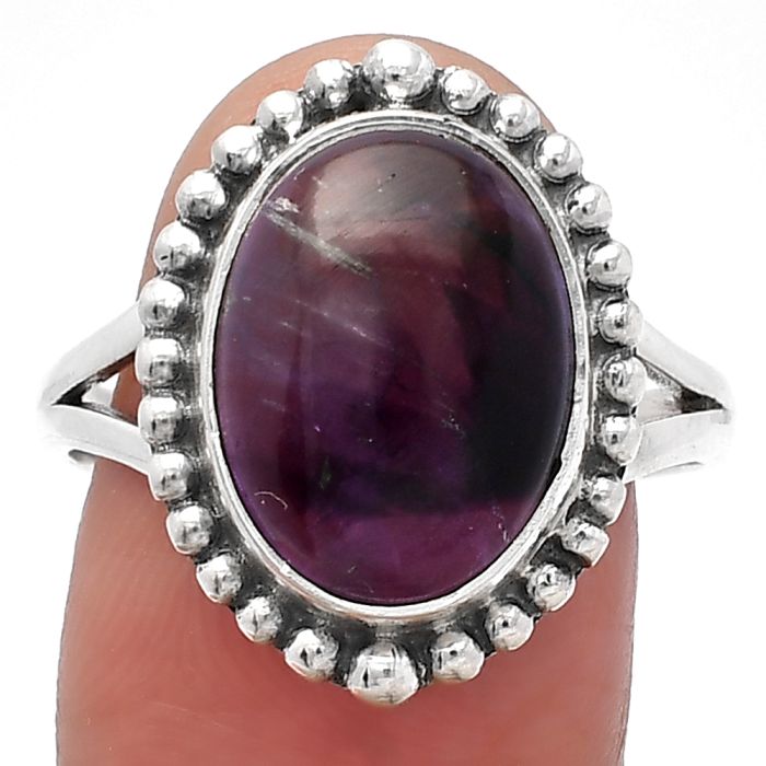 Super 23 Amethyst Mineral From Auralite Ring size-9.5 SDR226030 R-1154, 10x14 mm