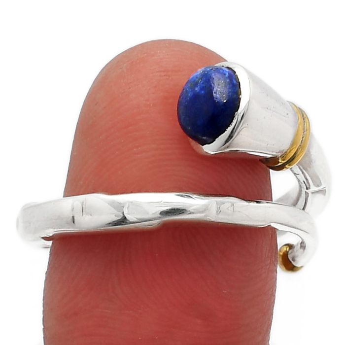 Lapis Lazuli Ring size-9 SDR227034 R-1248, 6x6 mm