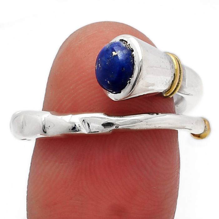 Lapis Lazuli Ring size-7 SDR227036 R-1248, 6x6 mm